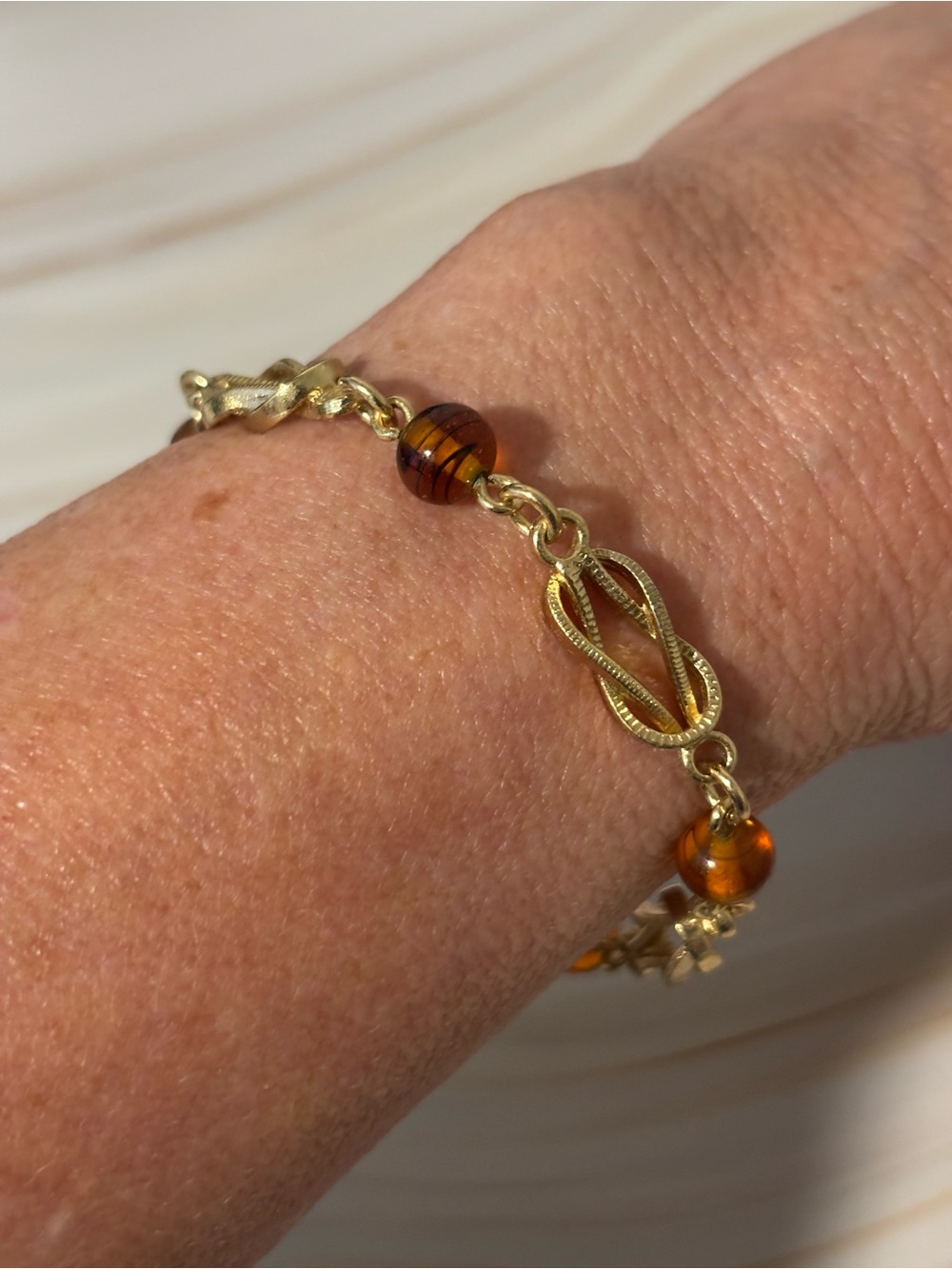 Avon ‘Tortelle’ Gold-Tone Bracelet 7”